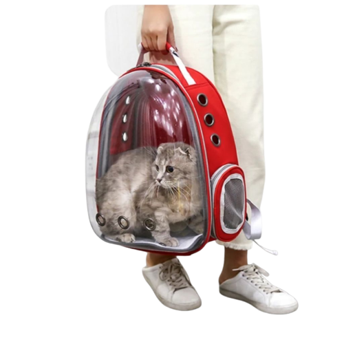 Sac portable respirant pour chat Transparent Background