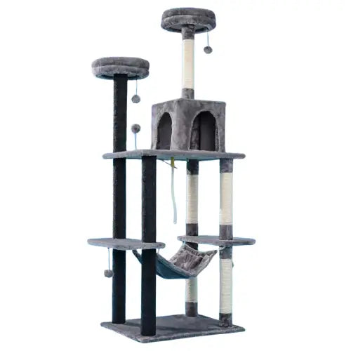Chat escalade arbre à chat - Un espace de jeu vertical amusant pour votre chat Transparent Background