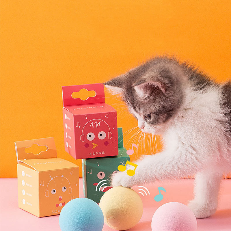 Balle à gravité pour chat