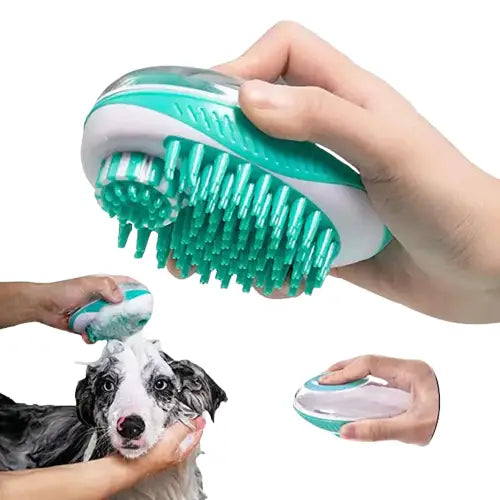 La brosse de bain relaxante pour chiens permet un nettoyage efficace et un massage relaxant Transparent Background