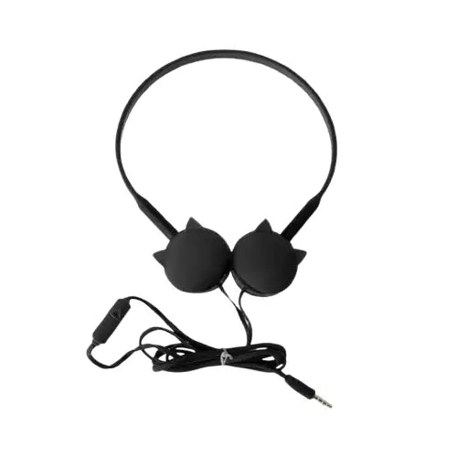 Casque Audio Aux Oreilles De Chat Pour Une écoute Exceptionnelle - Noir Transparent Background
