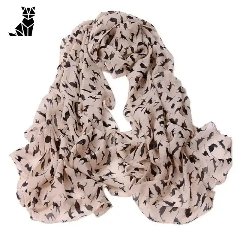 Foulard élégant Aux Motifs Chat Pour Un Style Chic Et Chaleureux - Rose