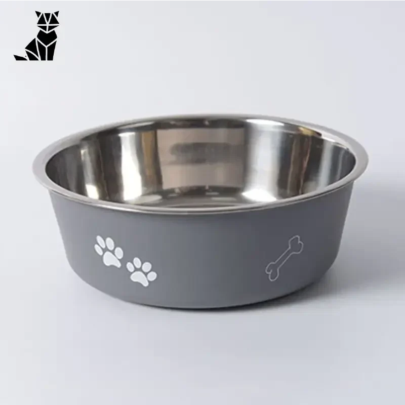 Gamelle pour chien originale en inox anti - dérapante