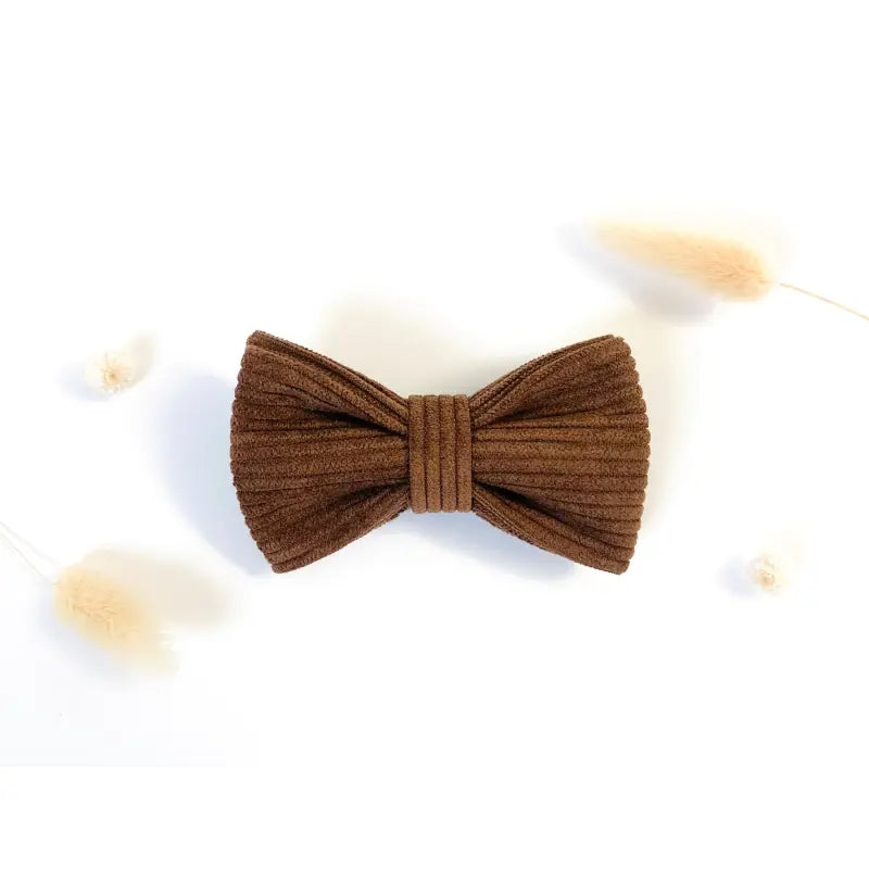 Noeud Papillon Velours Côtelé Marron
