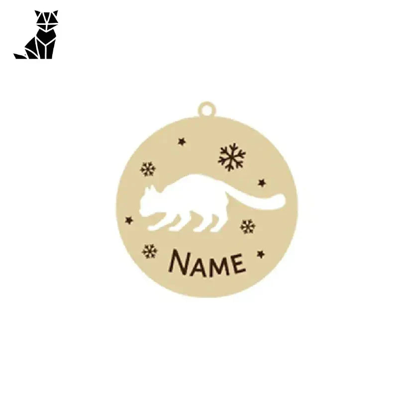 Bijou de logo pour le nom de l’entreprise sur le pendentif chat personnalisé - Cadeau unique