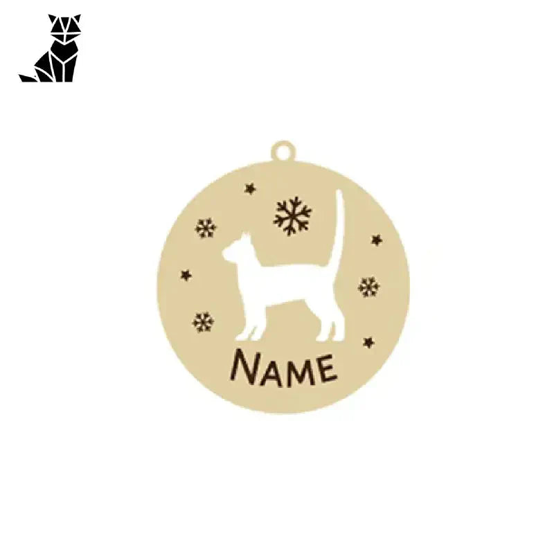 Unique Bijou : Pendentif personnalisé pour chat avec flocons de neige - Cadeau spécial pour les amoureux des chats