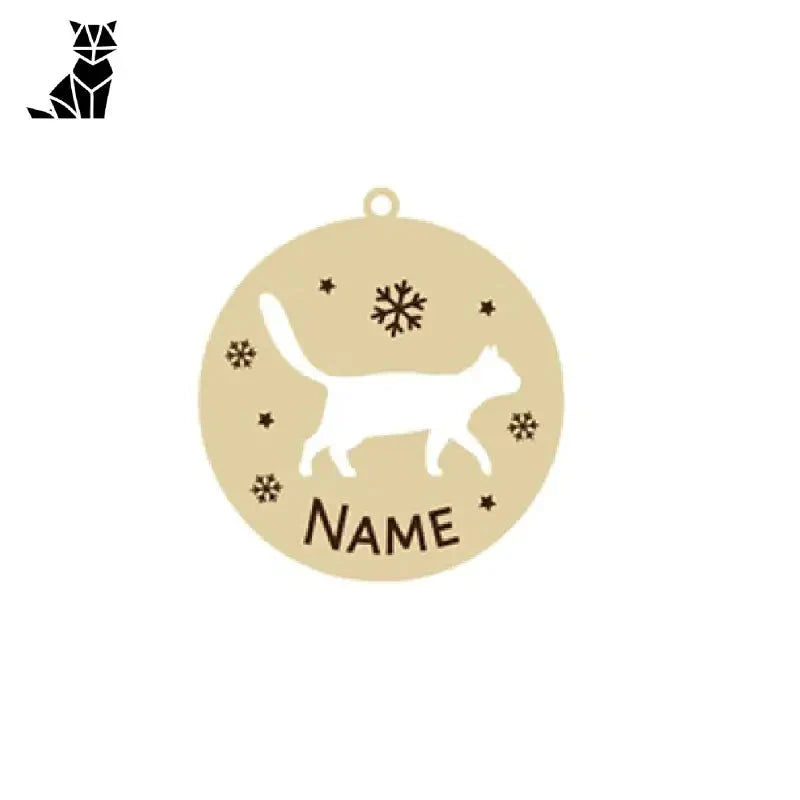 Adorable chien avec des flocons de neige, parfait compagnon d’hiver pour votre pendentif chat personnalisé cadeau