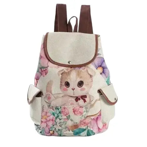 Sac à Dos De Voyage Avec Motif De Chat Pour Vos Aventures Aux Pays - Princesse Transparent Background