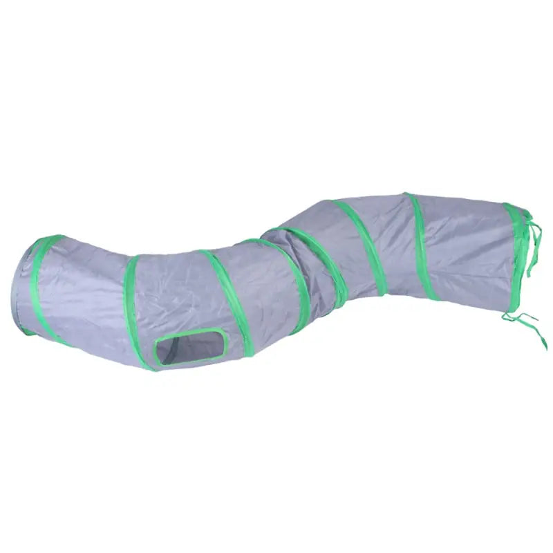 Tunnel de jeu pour chat en nylon - Facile à ranger sac de couchage avec fermeture éclair