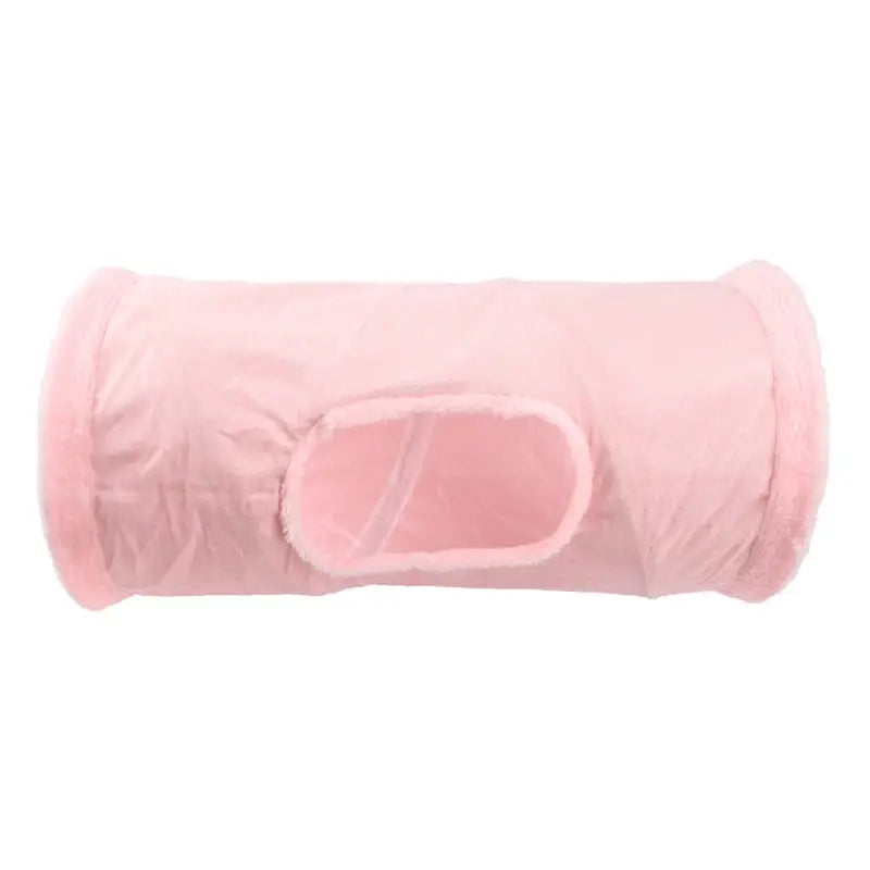 Tunnel de jeu pour chat - Fun durable en nylon : Facile à ranger sac de couchage rose
