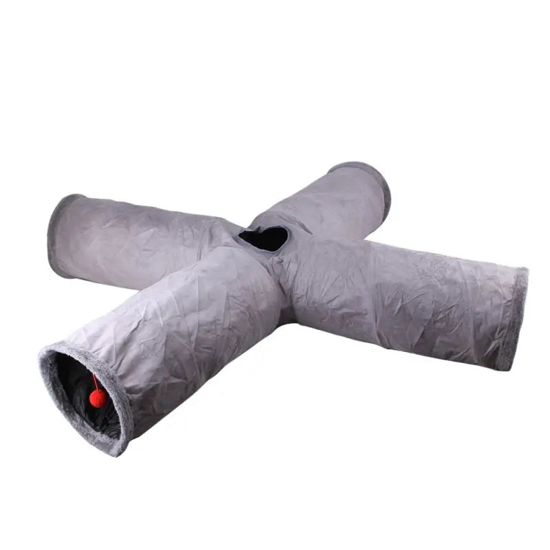 Tunnel de jeu pour chat en nylon durable enveloppé dans du papier - Facile à ranger