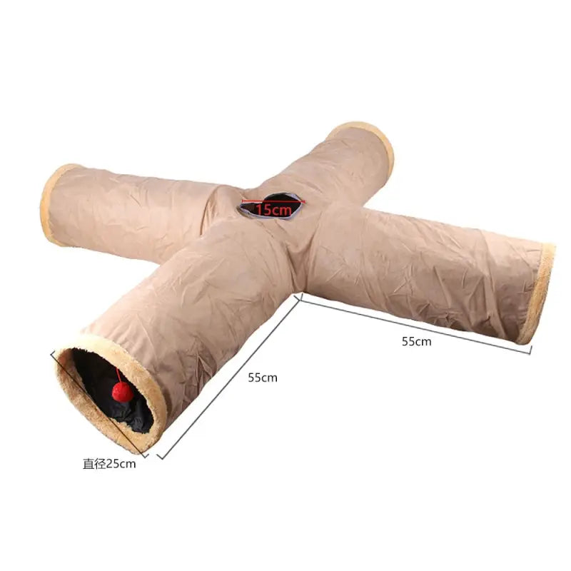 Tunnel de jeu pour chat - Jouet et tube en nylon durable, facile à ranger
